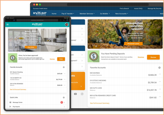 Customize Your Online Banking Experience With It s Me 247 Manager CU 